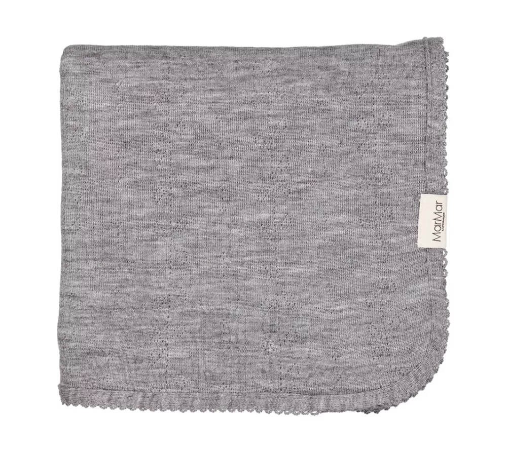 MarMar Copenhagen Tæpper>Alida, Baby Taeppe Grey Melange