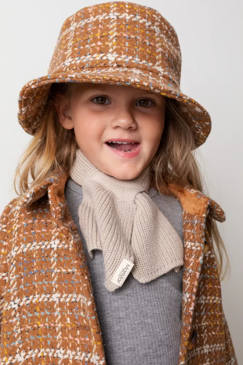 MarMar Copenhagen Accessories>Arida, Bollehat Caramel Check