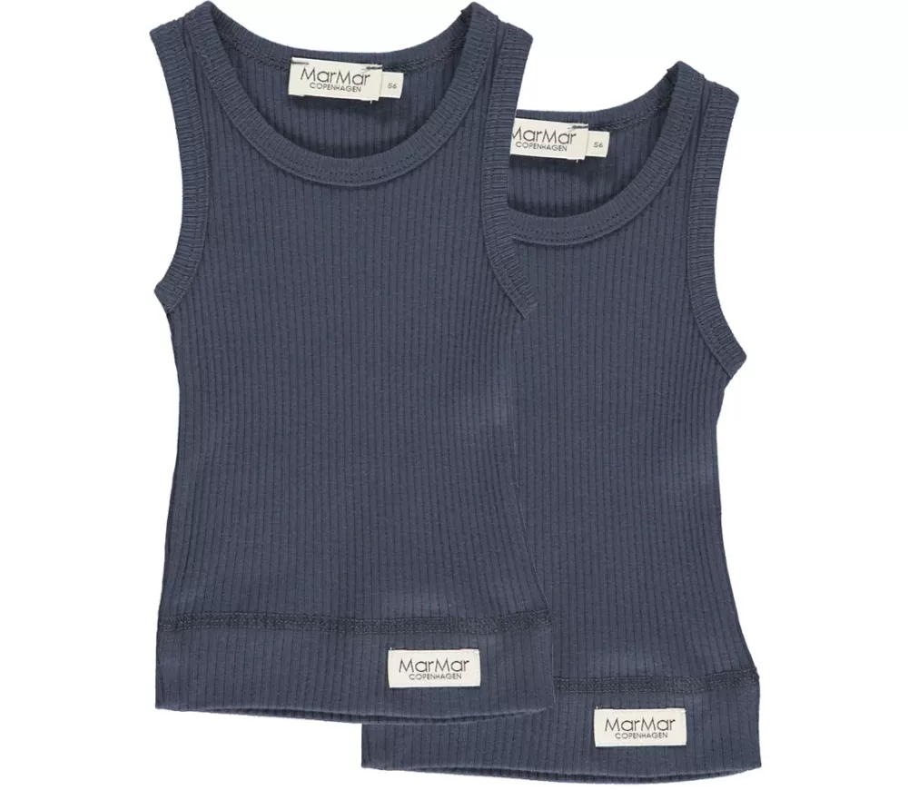 MarMar Copenhagen Undertøj>Baby Sleeveless 2-Pack, Undertøj Blue