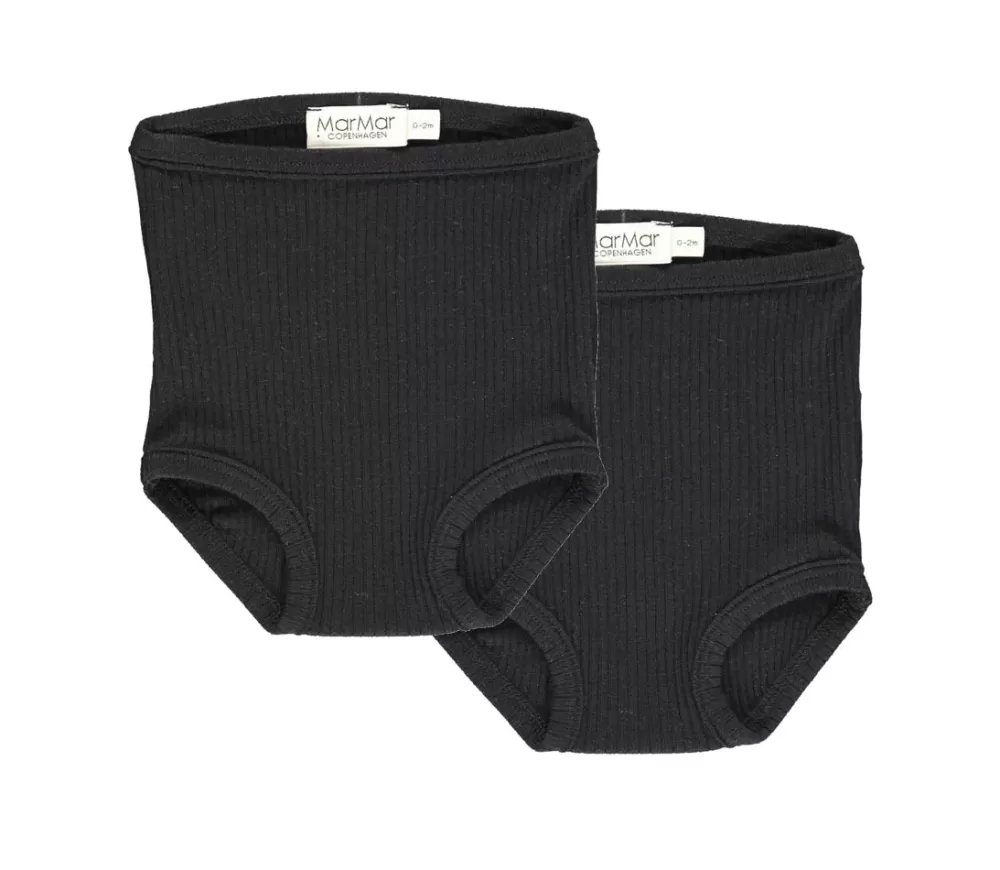 MarMar Copenhagen Undertøj>Baby Underpants 2-Pack, Undertøj Black