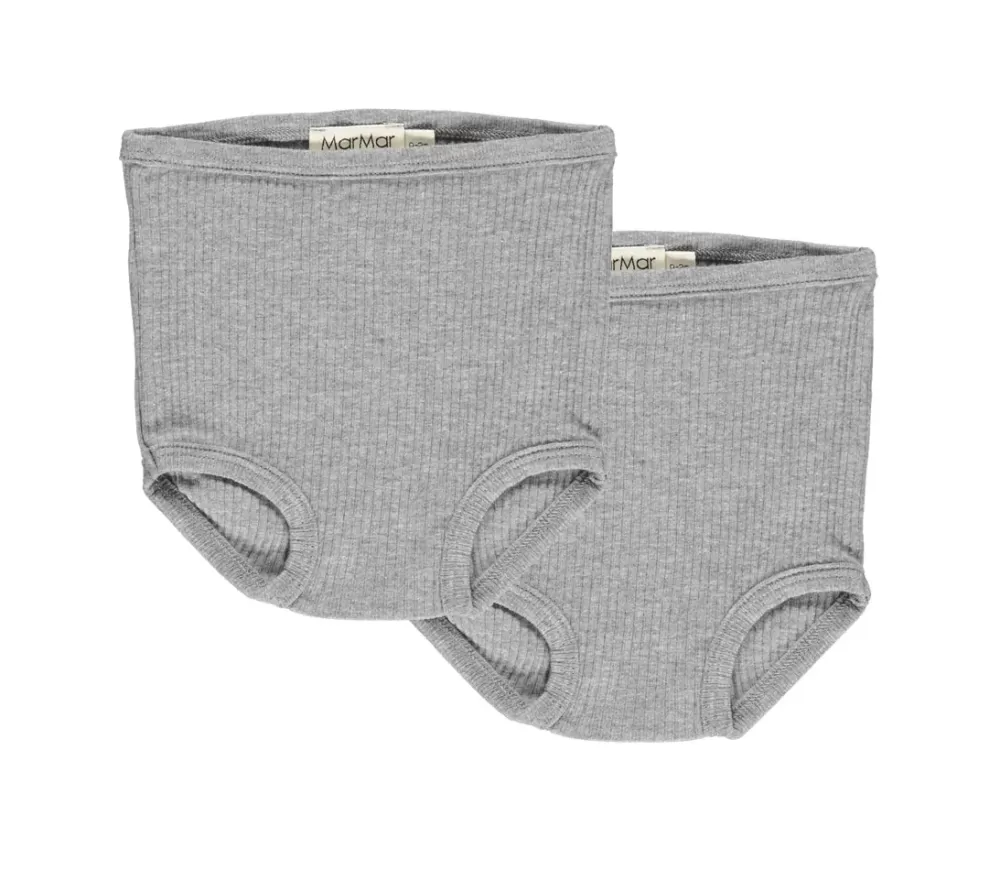 MarMar Copenhagen Undertøj>Baby Underpants 2-Pack, Undertøj Grey Melange