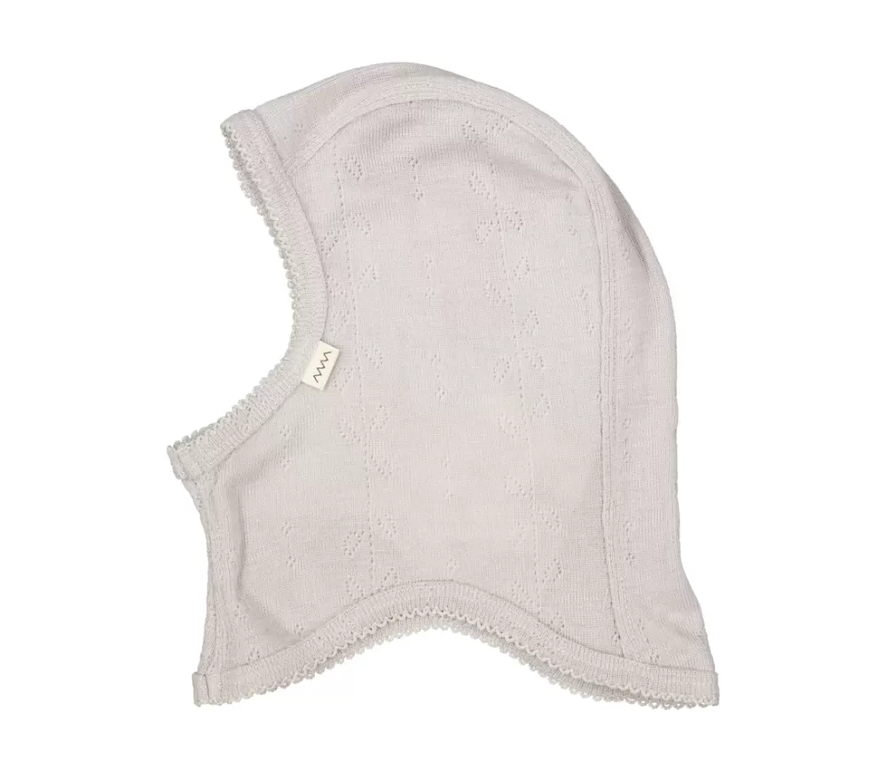 MarMar Copenhagen Solhatte & Huer>Balaclava, Uld Pointelle Elefanthue Soft Dove