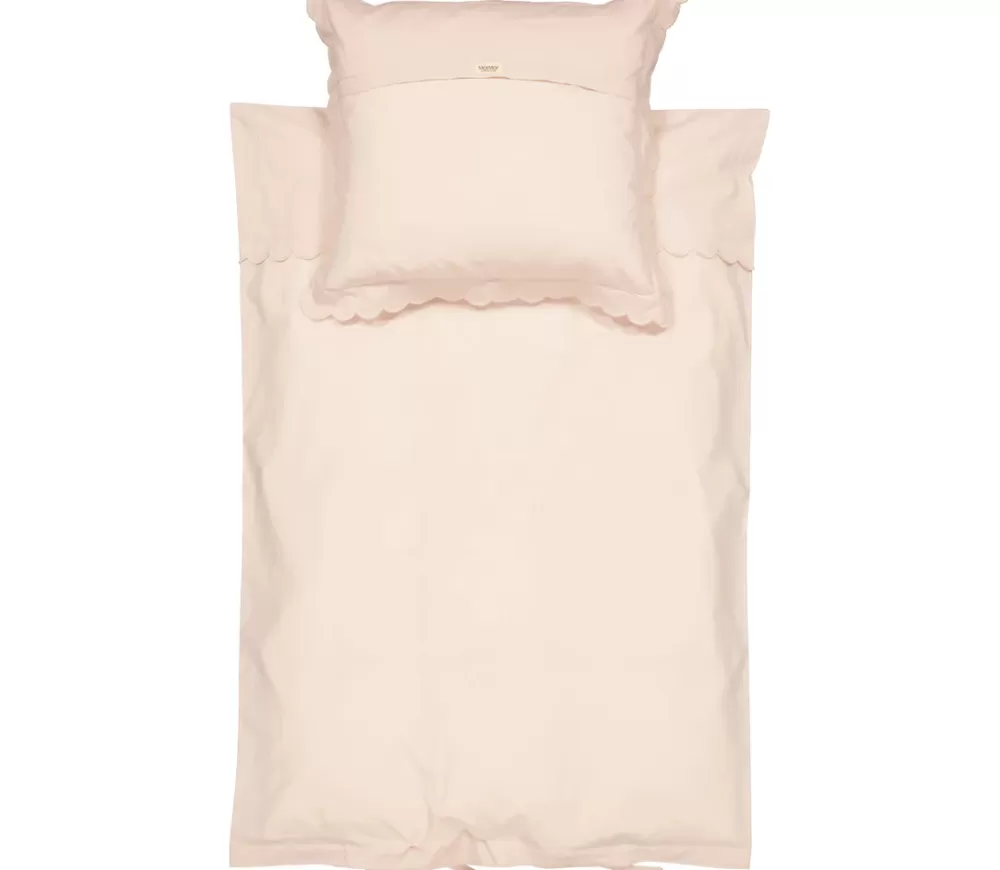 MarMar Copenhagen Sengetøj & Lagner>Bed Linen Scallop Baby, Sengetøj Beige Rose