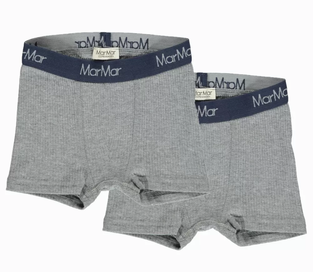 MarMar Copenhagen Undertøj>Boxers 2-Pack, Undertøj Grey Melange