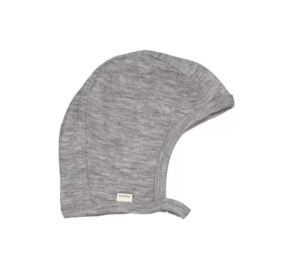 MarMar Copenhagen Solhatte & Huer>Hoody, Uld Rib Hue Grey Melange