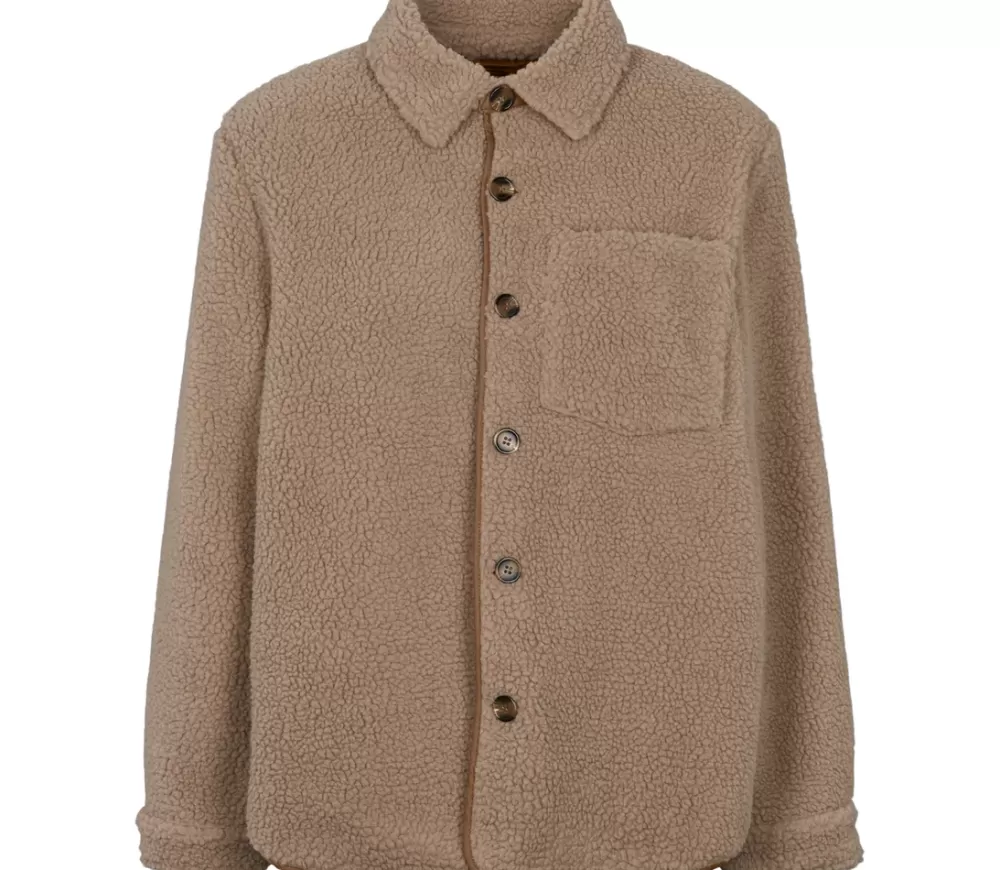 MarMar Copenhagen Fleece & Teddy>Jack W, Teddybear Jakke Sandstone