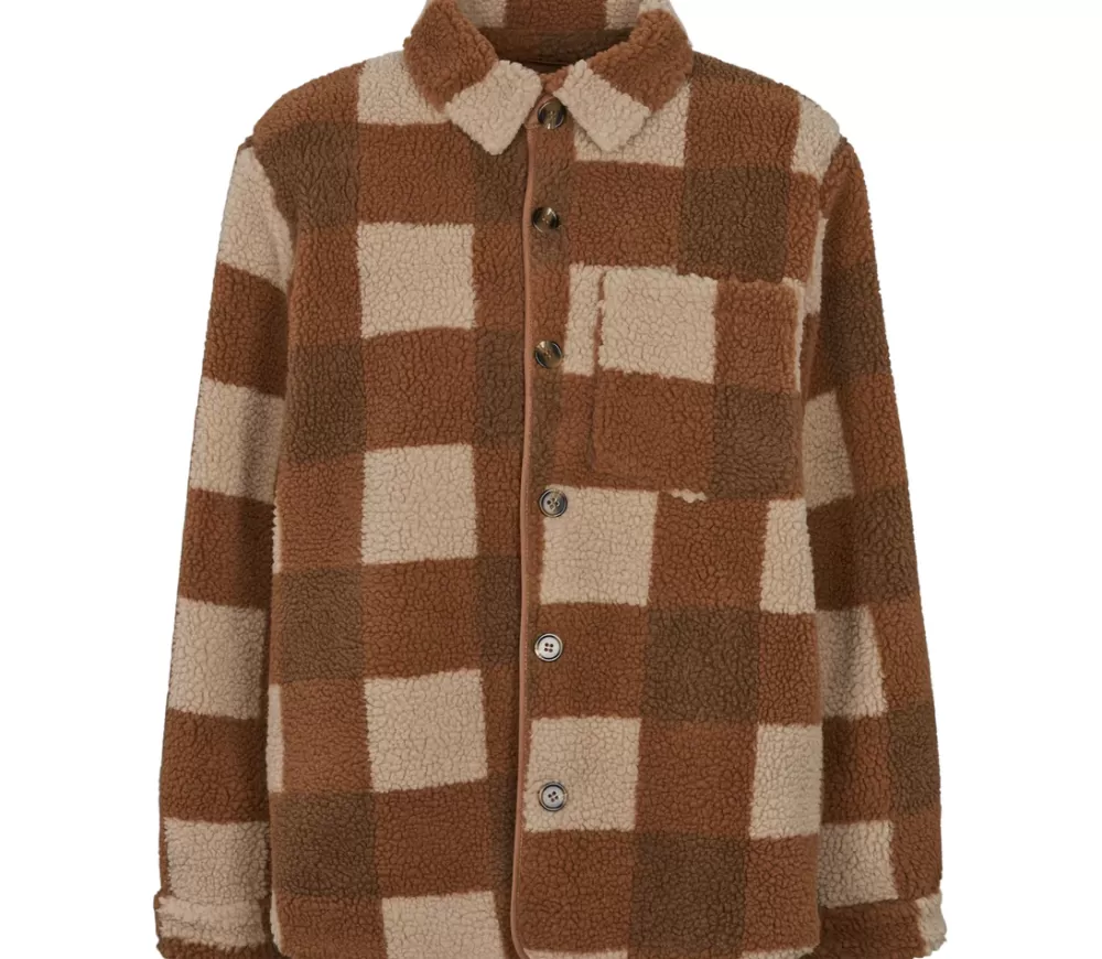 MarMar Copenhagen Fleece & Teddy>Jack W, Teddybear Jakke Chunky Hazel Check