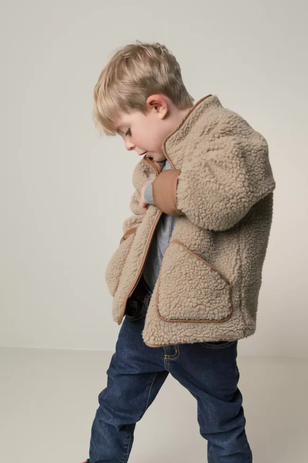 MarMar Copenhagen Fleece & Teddy>Jerry, Teddybear Jakke Sandstone