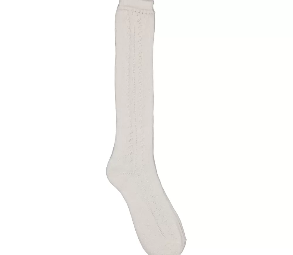 MarMar Copenhagen Strømper & Strømpebukser>Knee Socks Pointelle, Strømper Gentle White