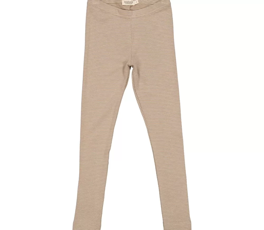 MarMar Copenhagen Underdele>Leg, Leggings Sandstone Stripe