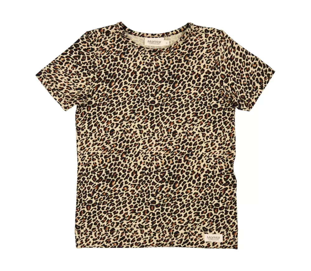 MarMar Copenhagen Overdele>Leo Tee Ss, T-Shirt Brown Leo