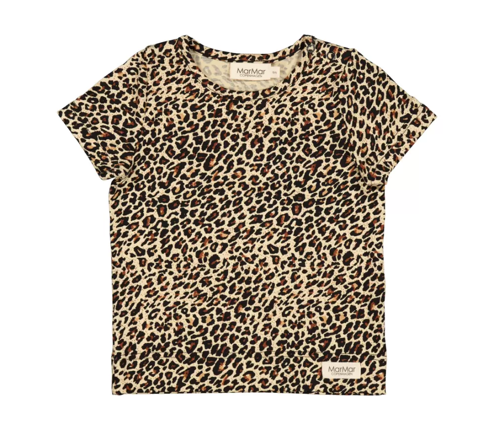 MarMar Copenhagen Overdele>Leo Tee Ss, T-Shirt Brown Leo