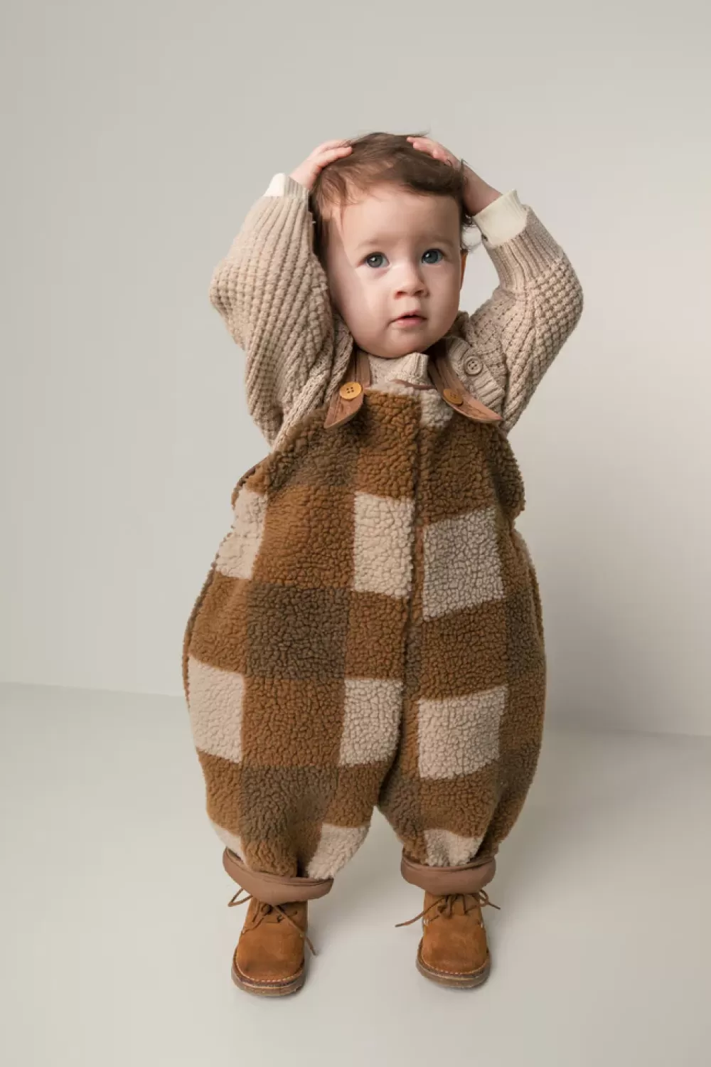 MarMar Copenhagen Fleece & Teddy>Olvig, Teddybear Bukser Chunky Hazel Check