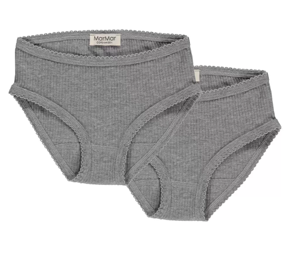 MarMar Copenhagen Undertøj>Panties 2-Pack, Undertøj Grey Melange