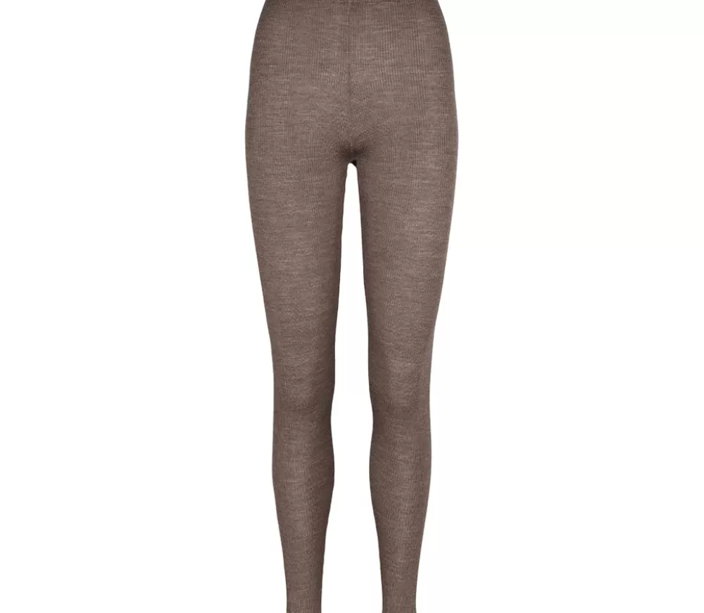 MarMar Copenhagen Strik>Pippi W, Leggings Dusty Brown Mel.