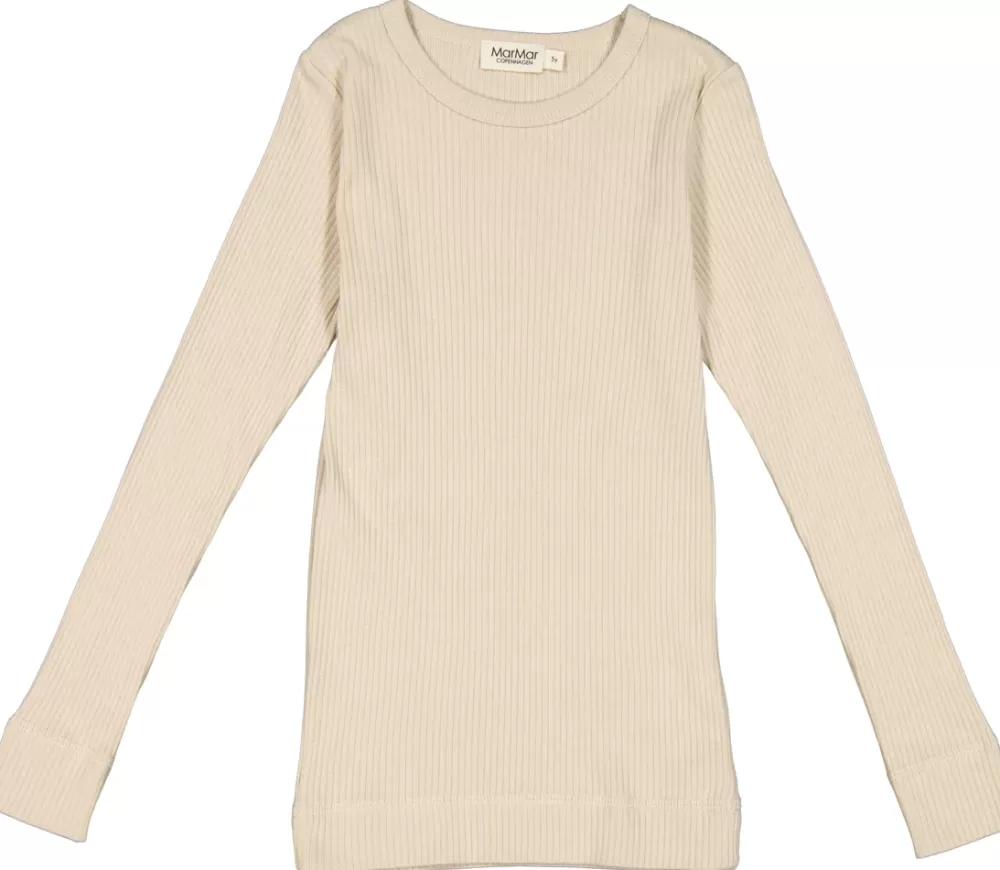 MarMar Copenhagen Overdele>Plain Tee Ls, T-Shirt Grey Sand