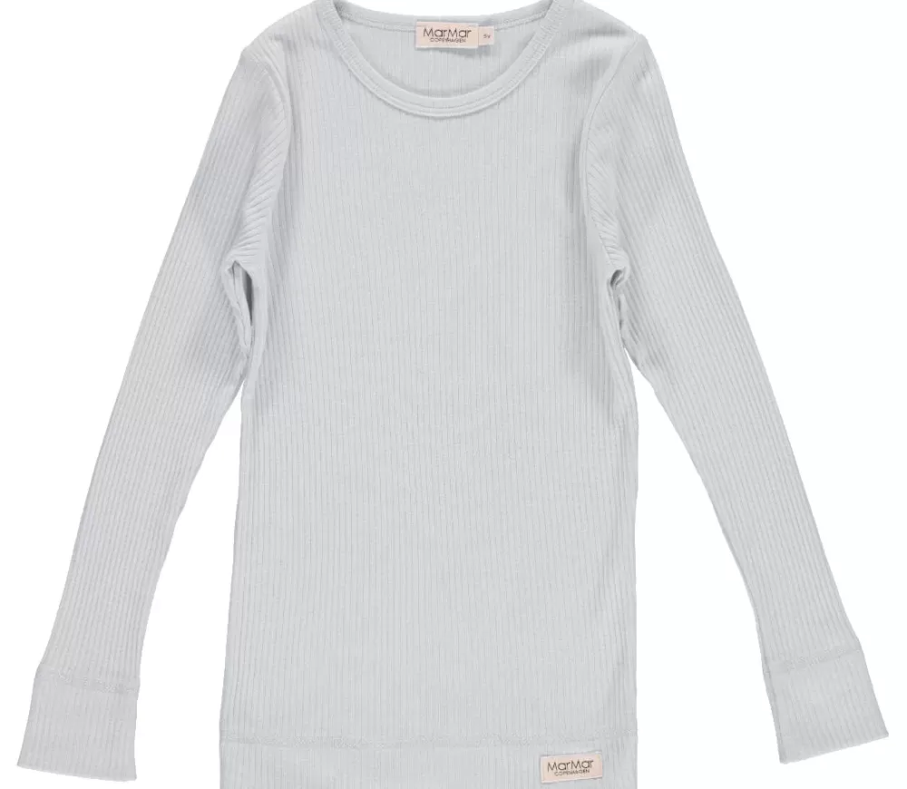 MarMar Copenhagen Overdele>Plain Tee Ls, T-Shirt Pale Blue