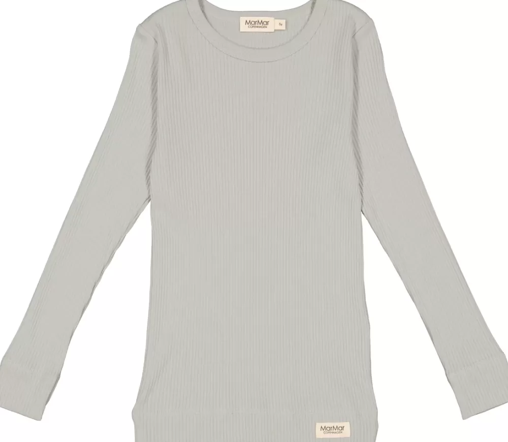 MarMar Copenhagen Overdele>Plain Tee Ls, T-Shirt Chalk