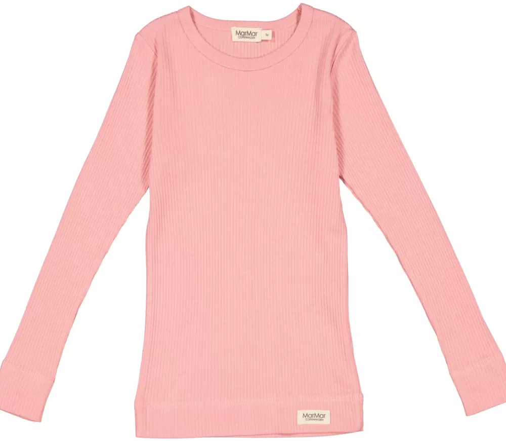 MarMar Copenhagen Overdele>Plain Tee Ls, T-Shirt Pink Delight