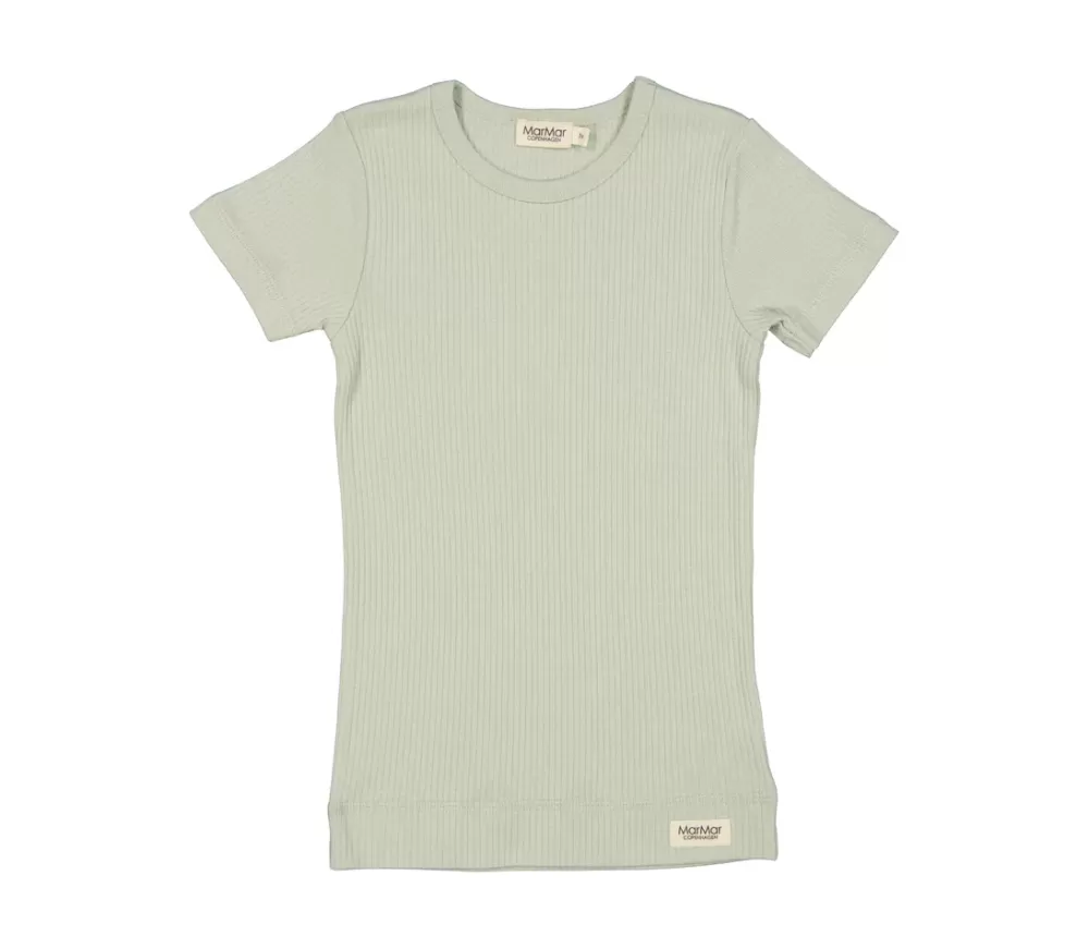 MarMar Copenhagen Overdele>Plain Tee Ss, T-Shirt White Sage