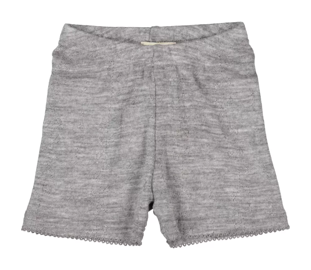 MarMar Copenhagen Uld>Poe, Uld Pointelle Underbukser Grey Melange