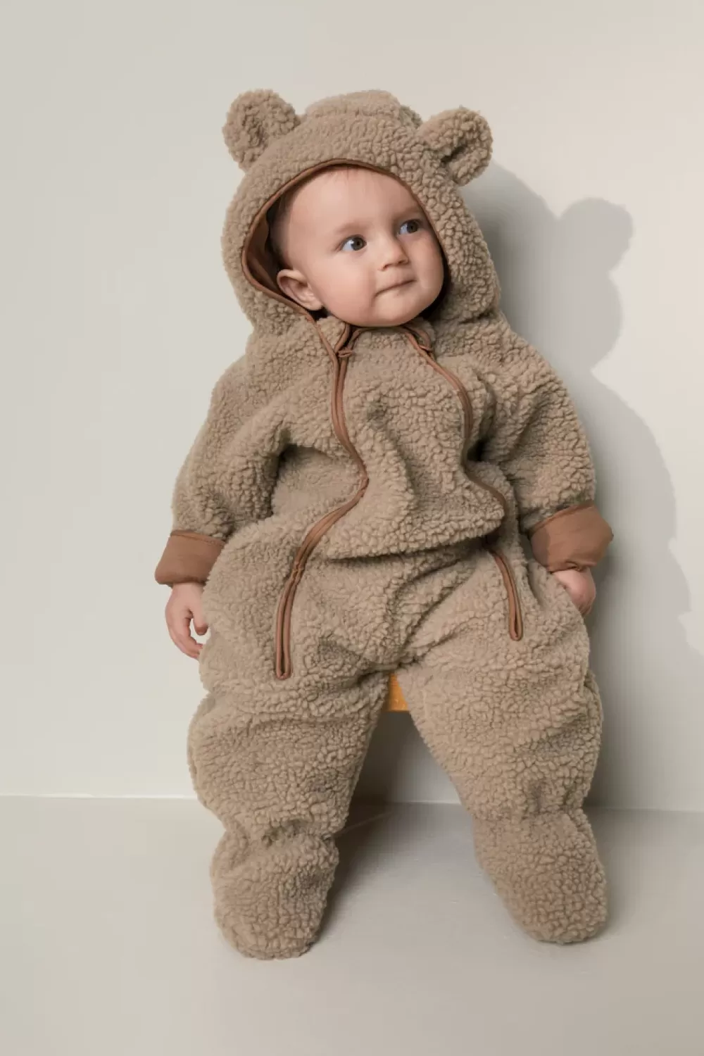 MarMar Copenhagen Fleece & Teddy>Robert B, Fleeceheldragt Sandstone