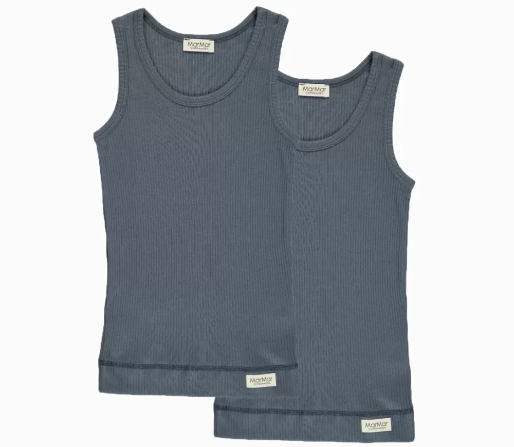 MarMar Copenhagen Undertøj>Sleeveless 2-Pack, Undertøj Blue