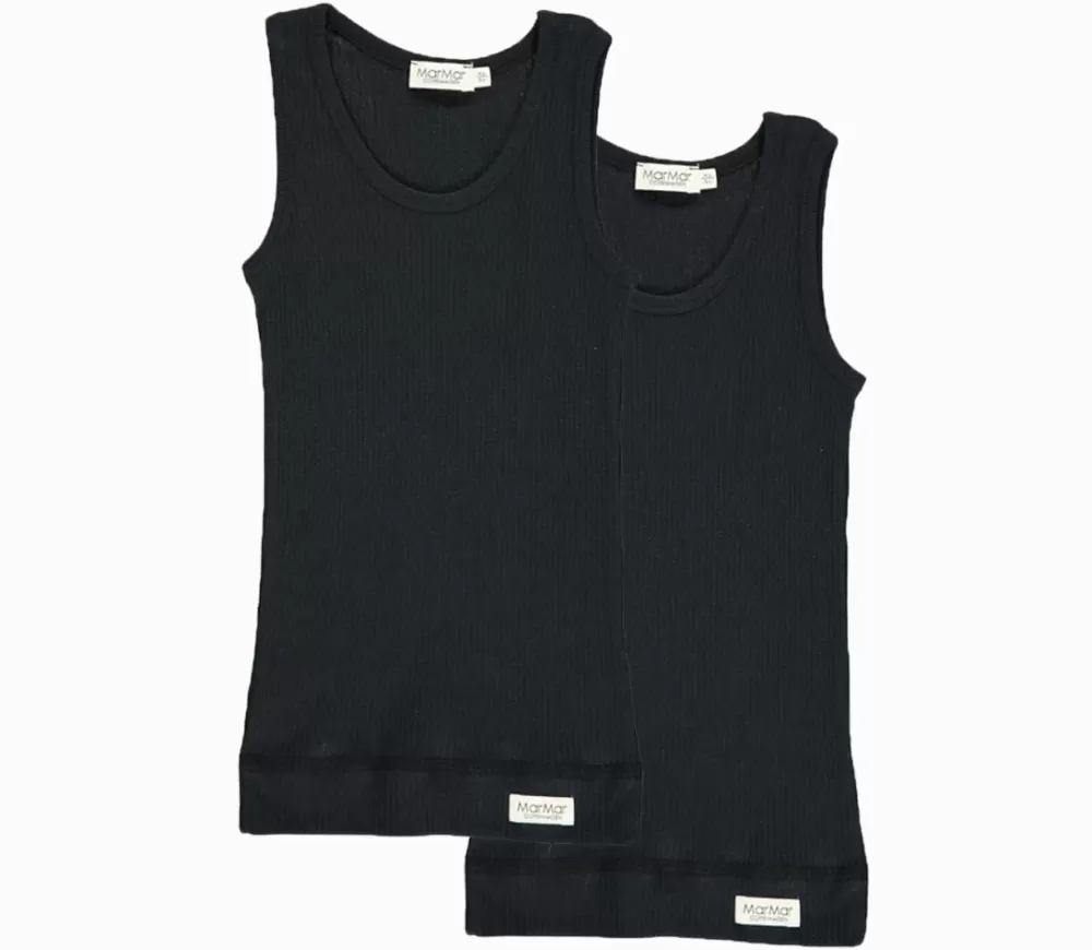 MarMar Copenhagen Undertøj>Sleeveless 2-Pack, Undertøj Black