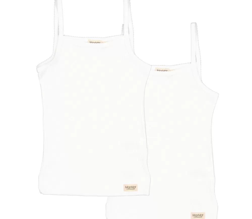 MarMar Copenhagen Undertøj>Strap Vest 2-Pack, Undertøj Gentle White