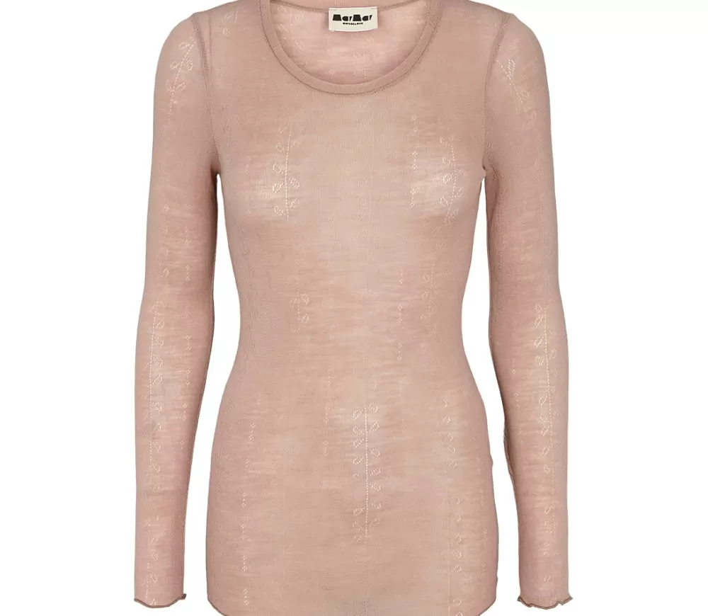 MarMar Copenhagen Uld>Tamra W, T-Shirt Burnt Rose