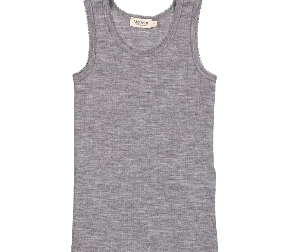 MarMar Copenhagen Uld>Tavi, T-Shirt Grey Melange