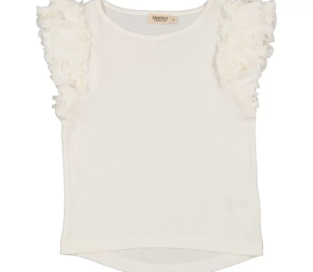 MarMar Copenhagen Overdele>Tavora Frill, T-Shirt Cloud