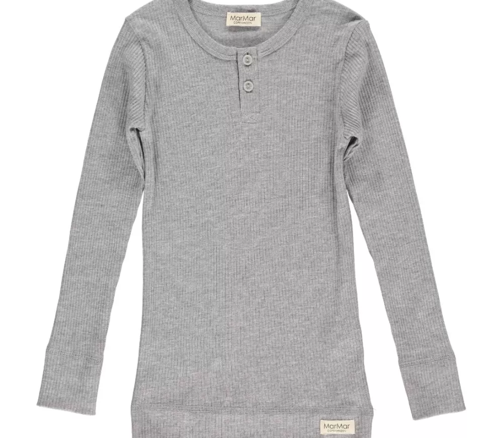 MarMar Copenhagen Overdele>Tee Ls, T-Shirt Grey Melange