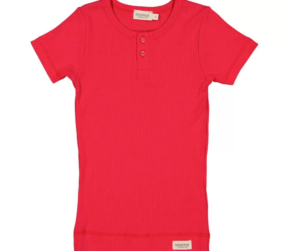 MarMar Copenhagen Overdele>Tee Ss, T-Shirt Red Currant