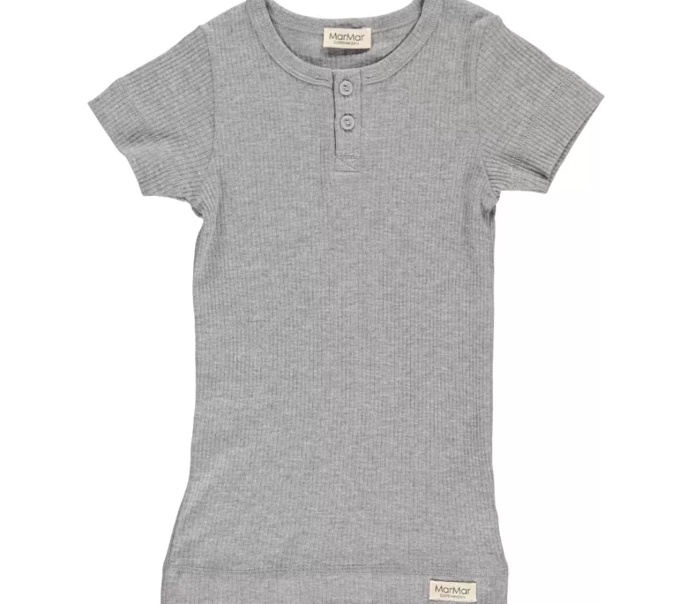 MarMar Copenhagen Overdele>Tee Ss, T-Shirt Grey Melange