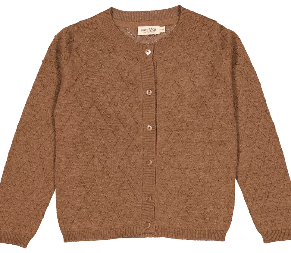 MarMar Copenhagen Overdele>Tilda, Cardigan Dark Fudge Melange