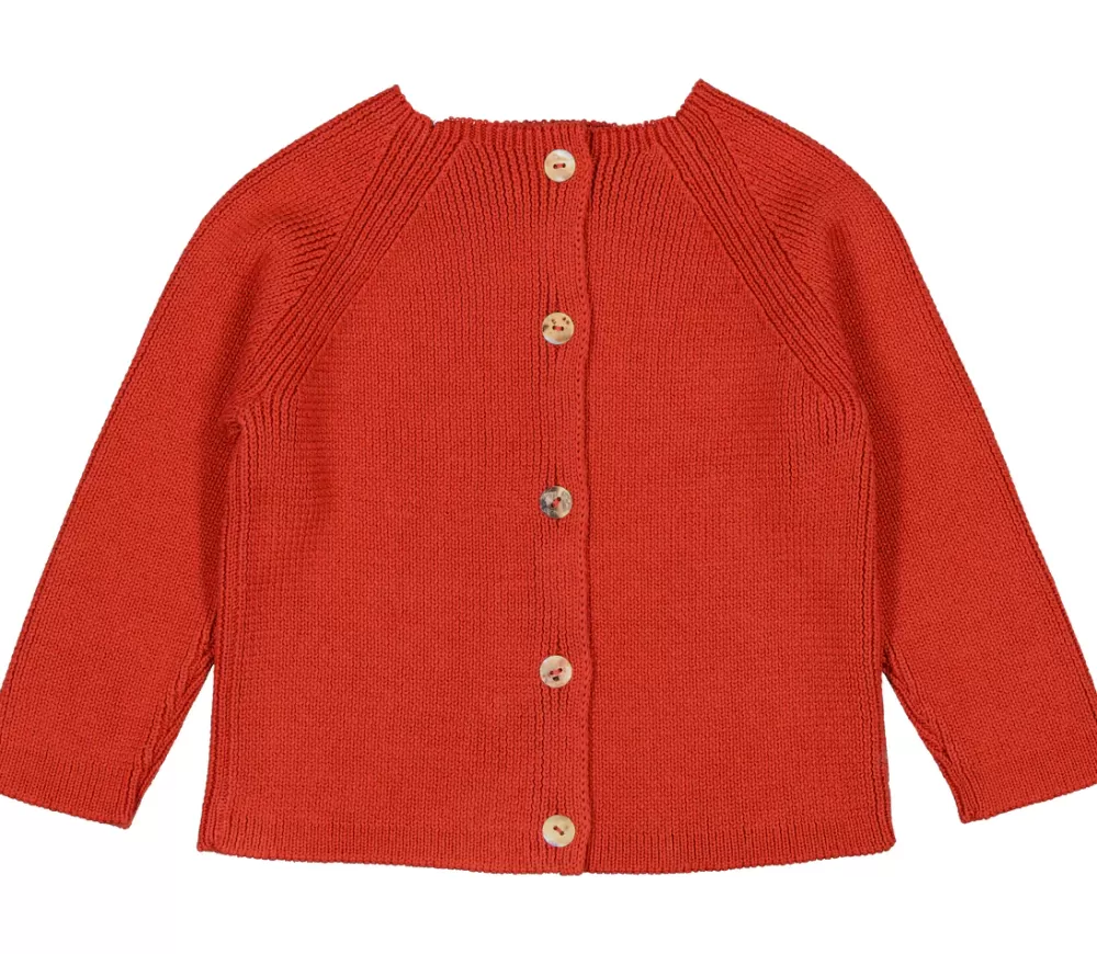 MarMar Copenhagen Strik>Titaly, Cardigan Burnt Sienna