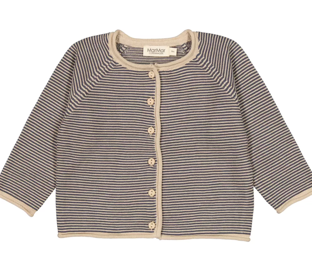 MarMar Copenhagen Strik>Totti, Cardigan Blue Stripe