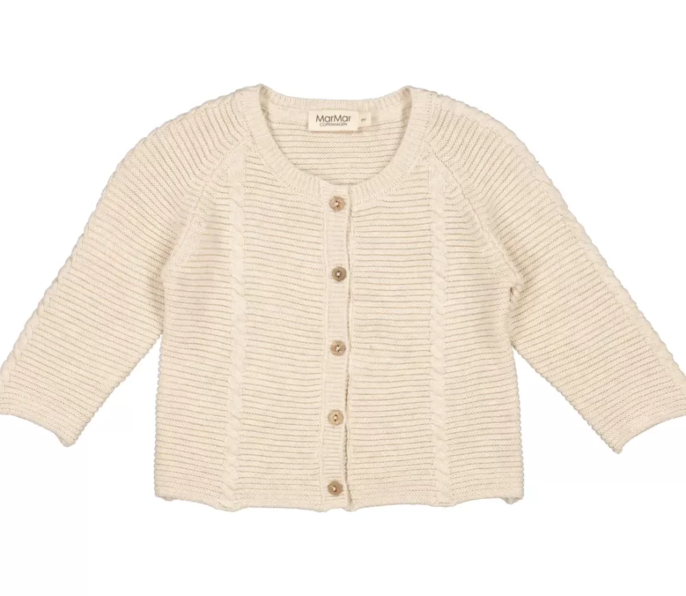 MarMar Copenhagen Strik>Totti, Cardigan Grey Sand Mel