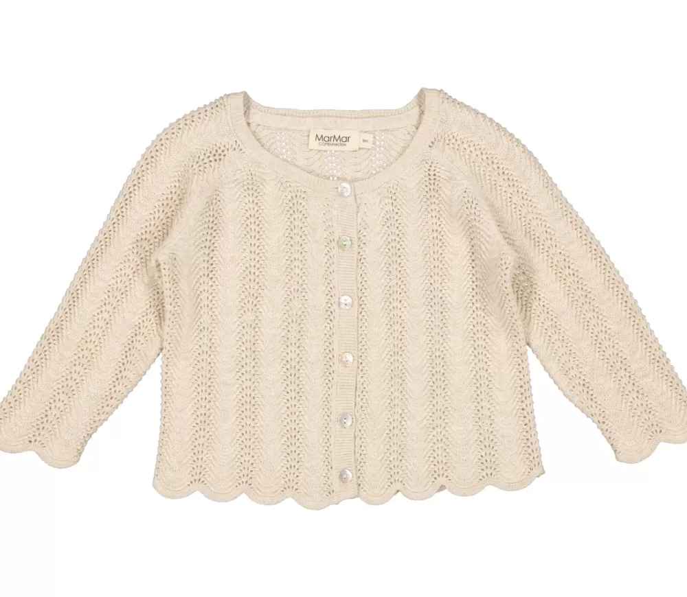 MarMar Copenhagen Strik>Totti, Cardigan Grey Sand Mel