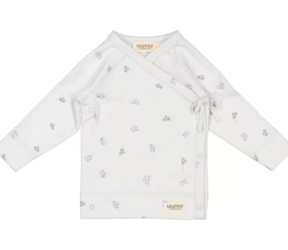 MarMar Copenhagen Overdele>Tut Wrap Ls, Bluse Paper Boats