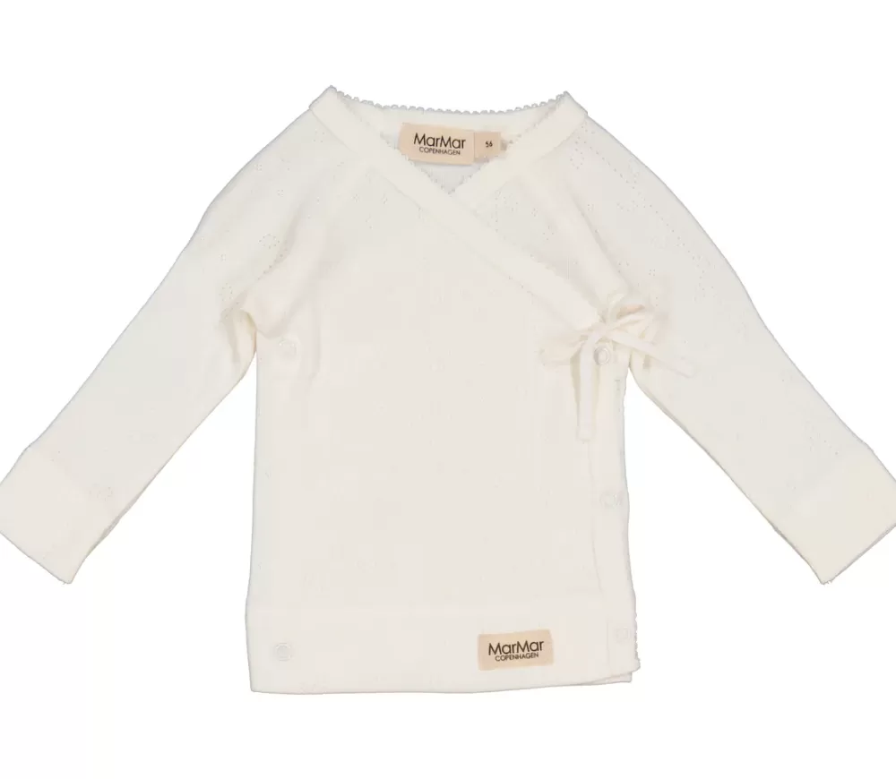 MarMar Copenhagen Bluser>Tut Wrap Ls, Bluse Cloud