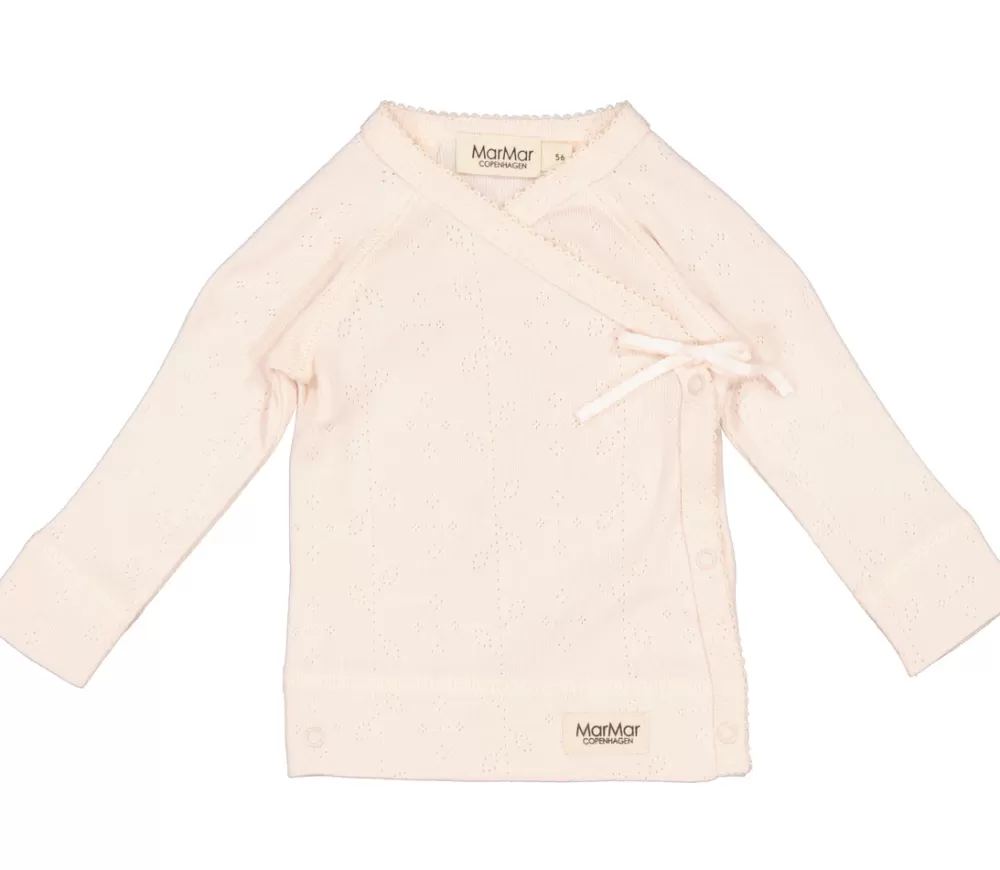 MarMar Copenhagen Overdele>Tut Wrap Ls, Bluse Barely Rose