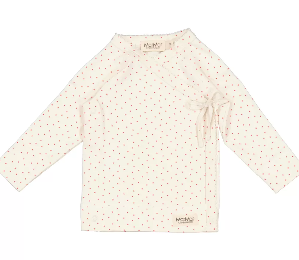 MarMar Copenhagen Bluser>Tut Wrap Ls, Bluse Red Currant Dot