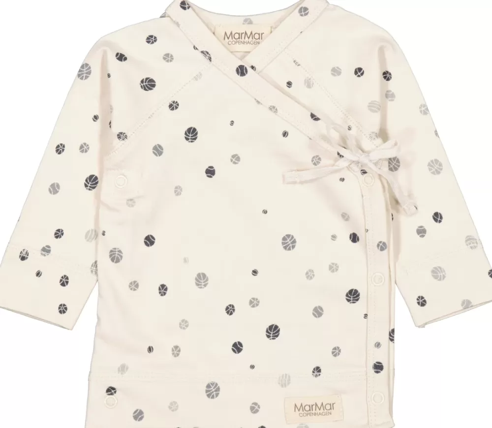 MarMar Copenhagen Bluser>Tut Wrap Ls, Bluse Marbles