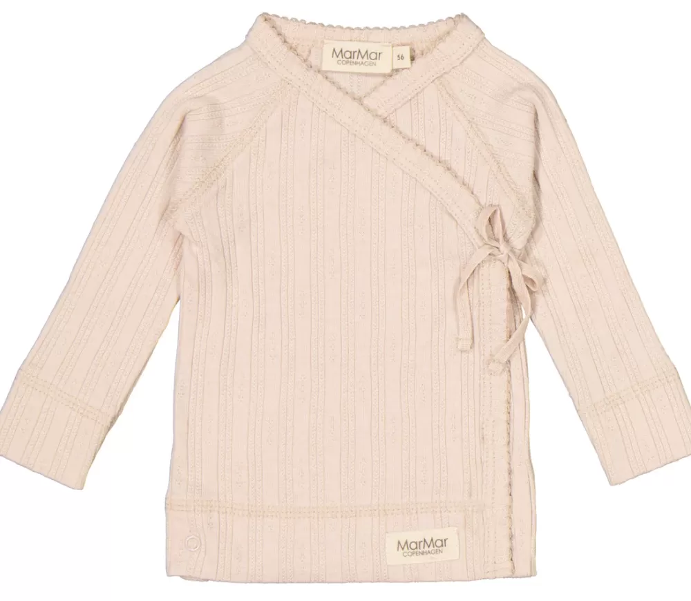 MarMar Copenhagen Bluser>Tut Wrap Ls, Bluse Cream Taupe