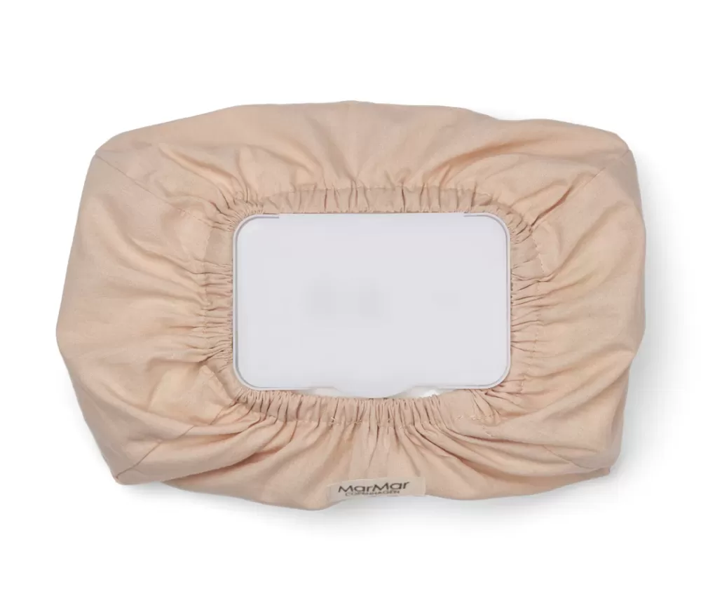 MarMar Copenhagen Pusletasken & Tilbehør>Wet Wipe Cover, Vadserviet Cover Beige Rose